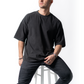 Casa Avani Oversize Stone Wash Black T-Shirt