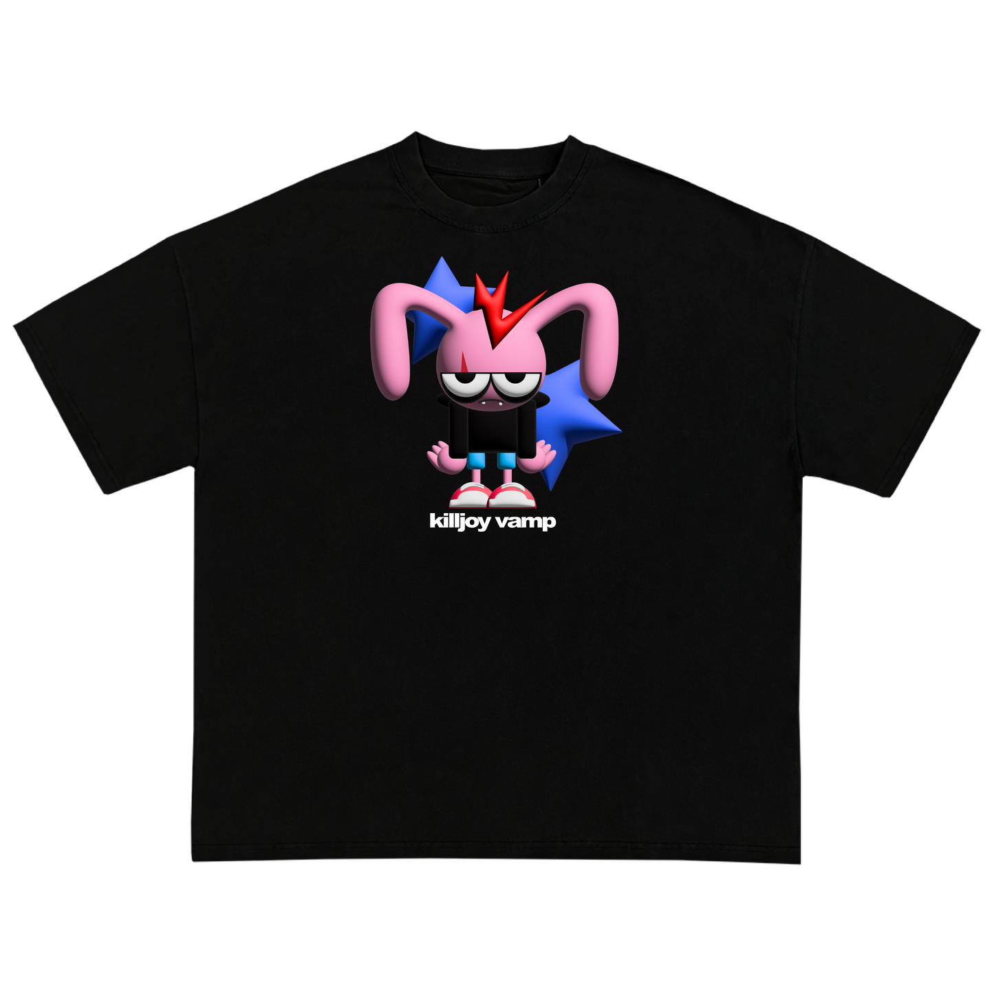 Killjoy Bunny Black T-Shirt