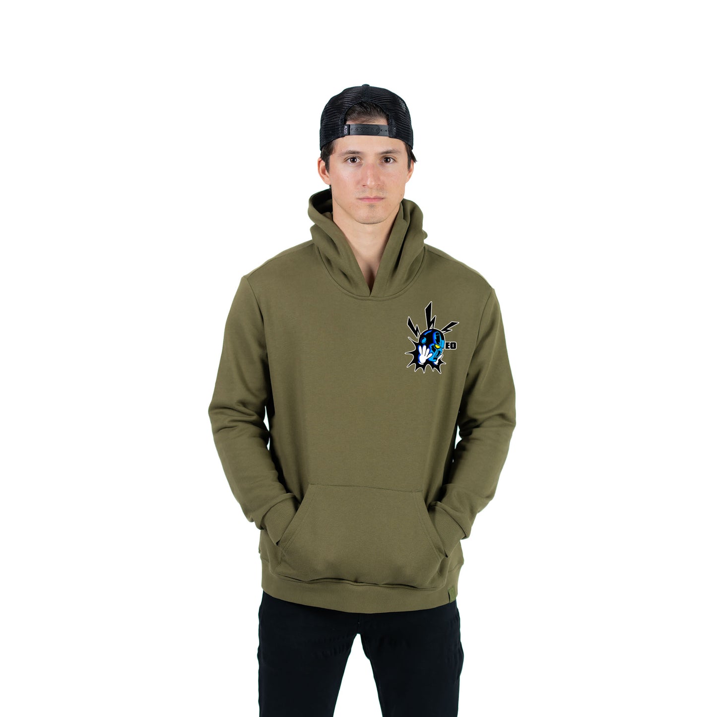 EO Mask Green Hoodie