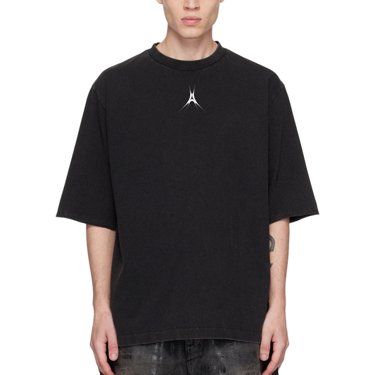 Avani Logo Oversize Black T-Shirt